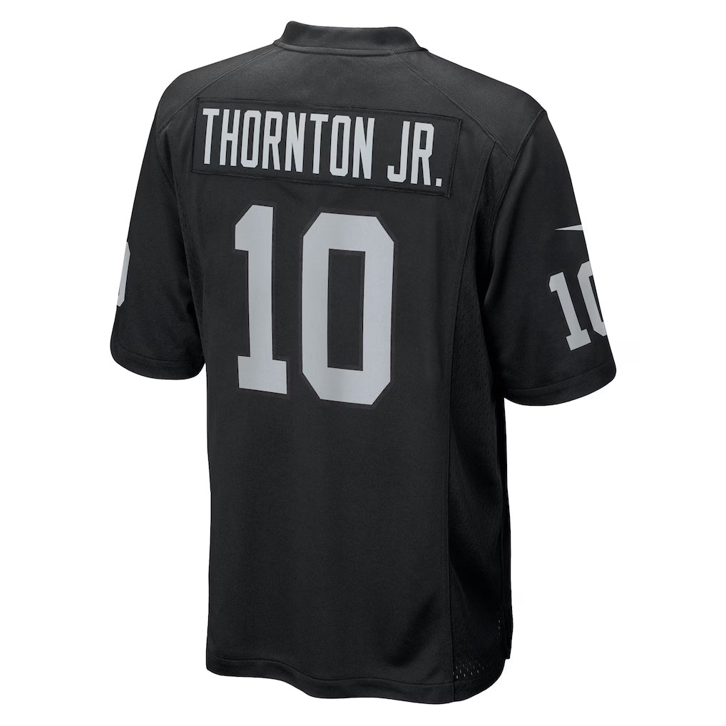 LV.Raiders #10 Dont'e Thornton Jr. Player Black Home Game Football Jerseys