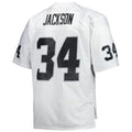 #34 Bo Jackson Player LV.Raiders White 1988 Retired Player Replica Jersey Stitched American Football Jerseys