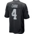 #4 Derek Carr Player LV.Raiders Black Game Football Jerseys