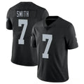 LV.Raiders #7 Geno Smith Player Black Vapor Limited Football Jerseys