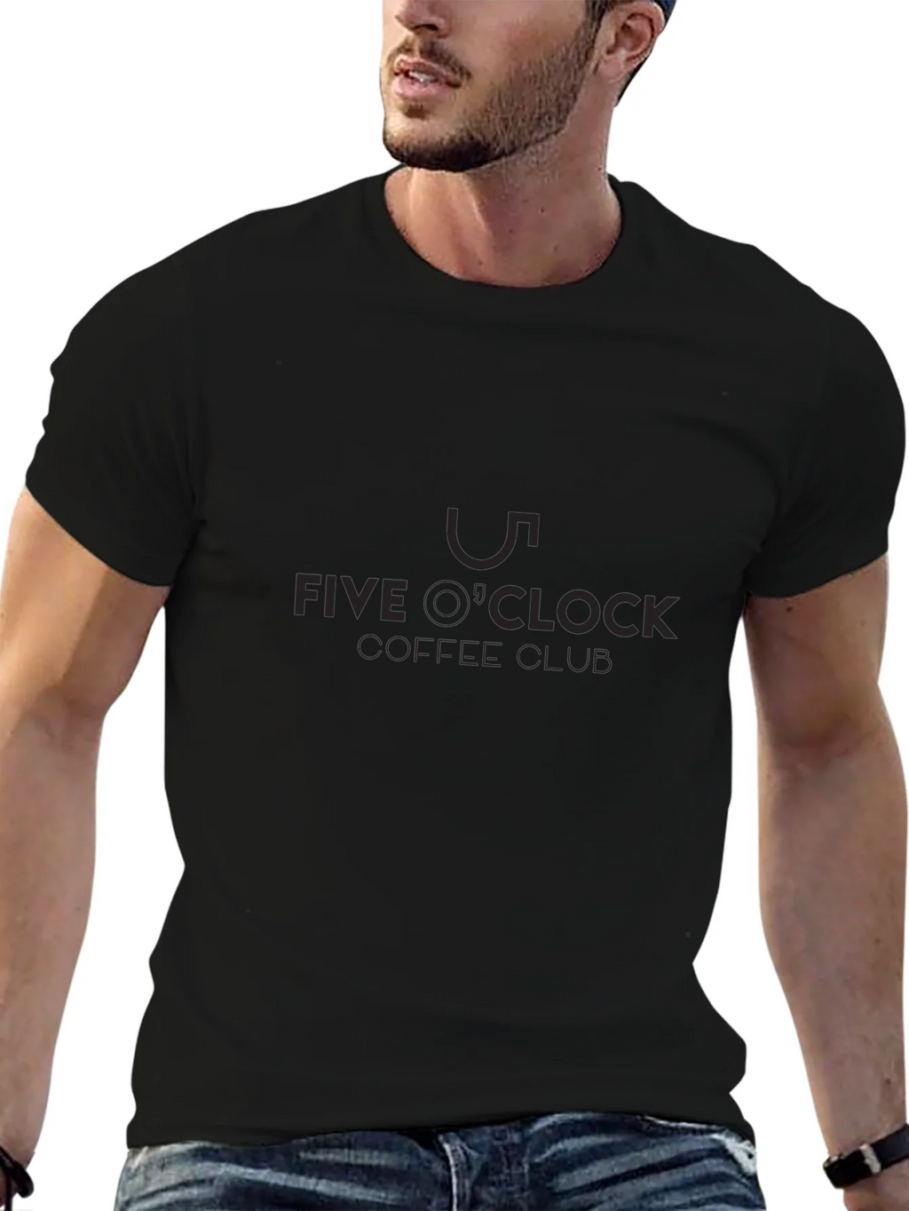 Five OClock Coffee Club Black T-Shirt