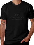 Five OClock Coffee Club Black T-Shirt