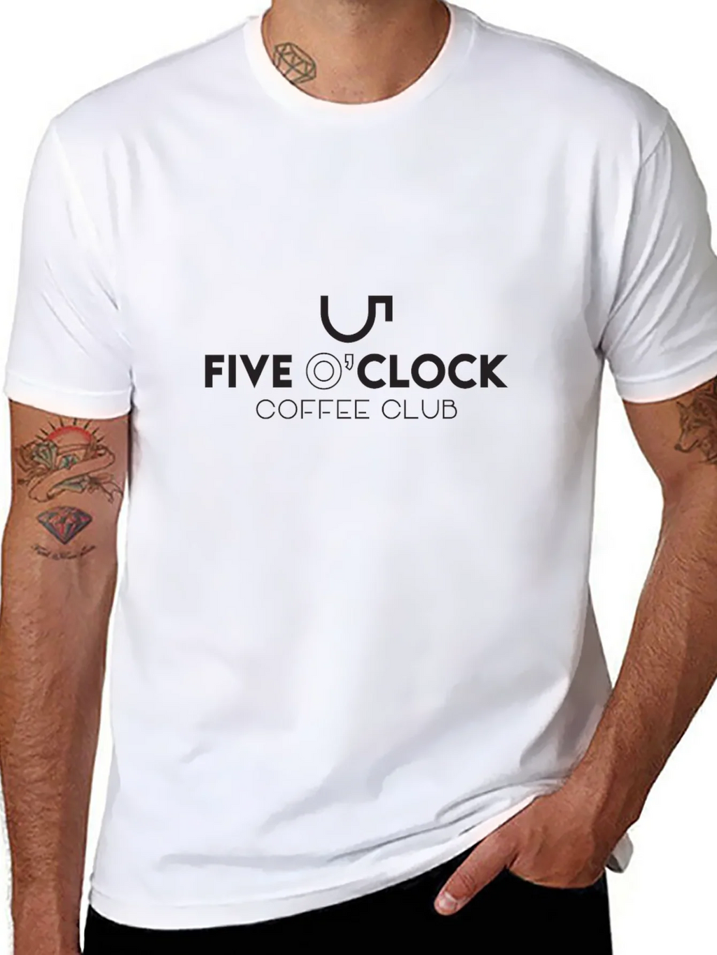 Five OClock Coffee Club Black T-Shirt