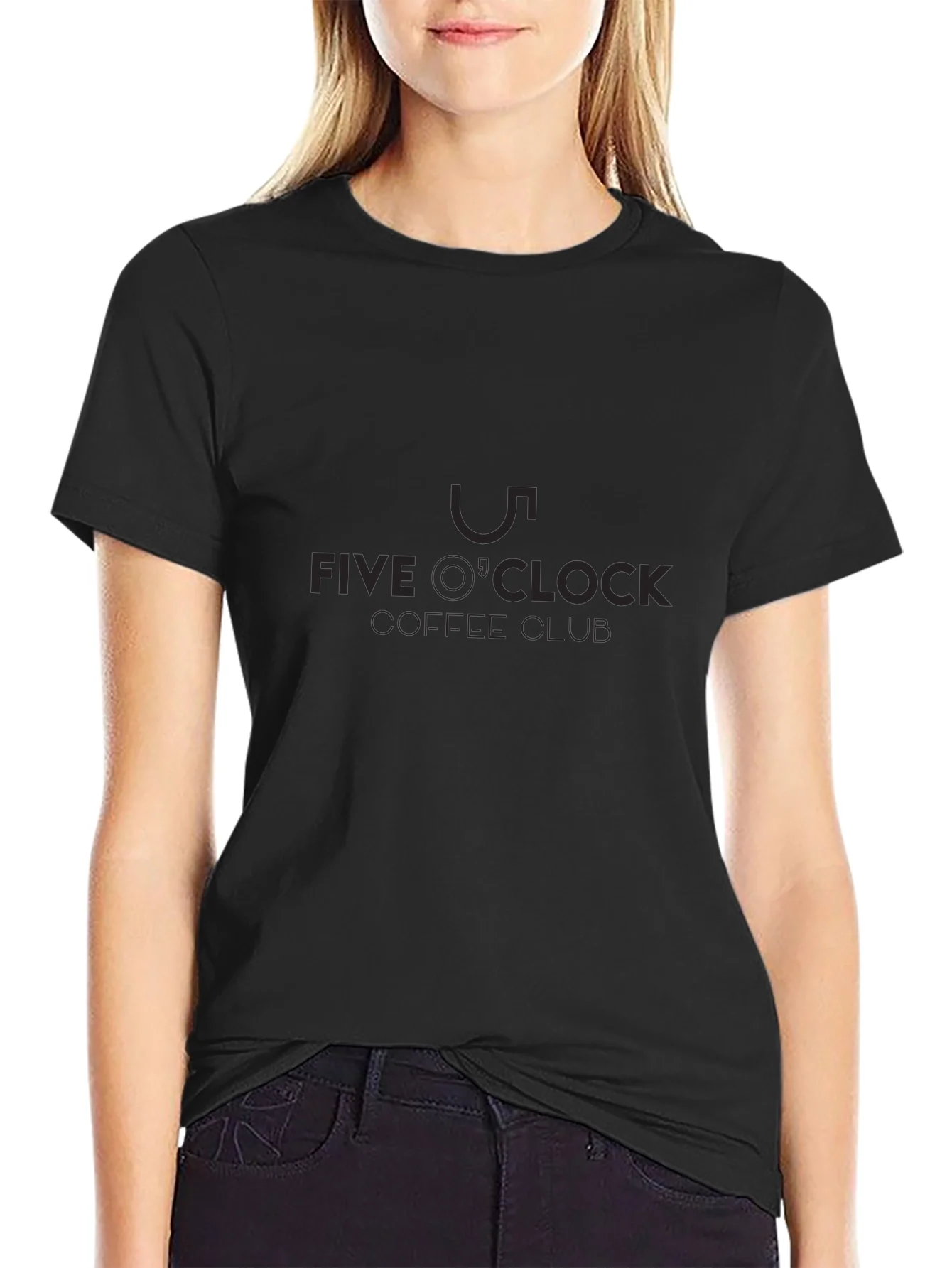 Five OClock Coffee Club Black T-Shirt