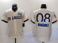 LA.Dodgers #8 Kik| Hernndez Cream Player Limited Stitched Baseball Jerseys