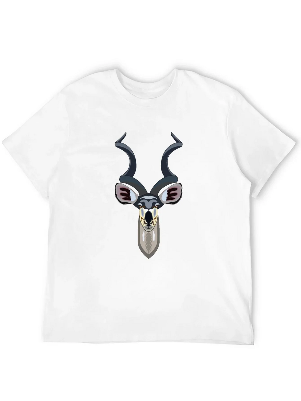 Kudu Head Graphic Tee - Black