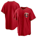 M.Twins Blank Player Red Replica Team Baseball Jerseys
