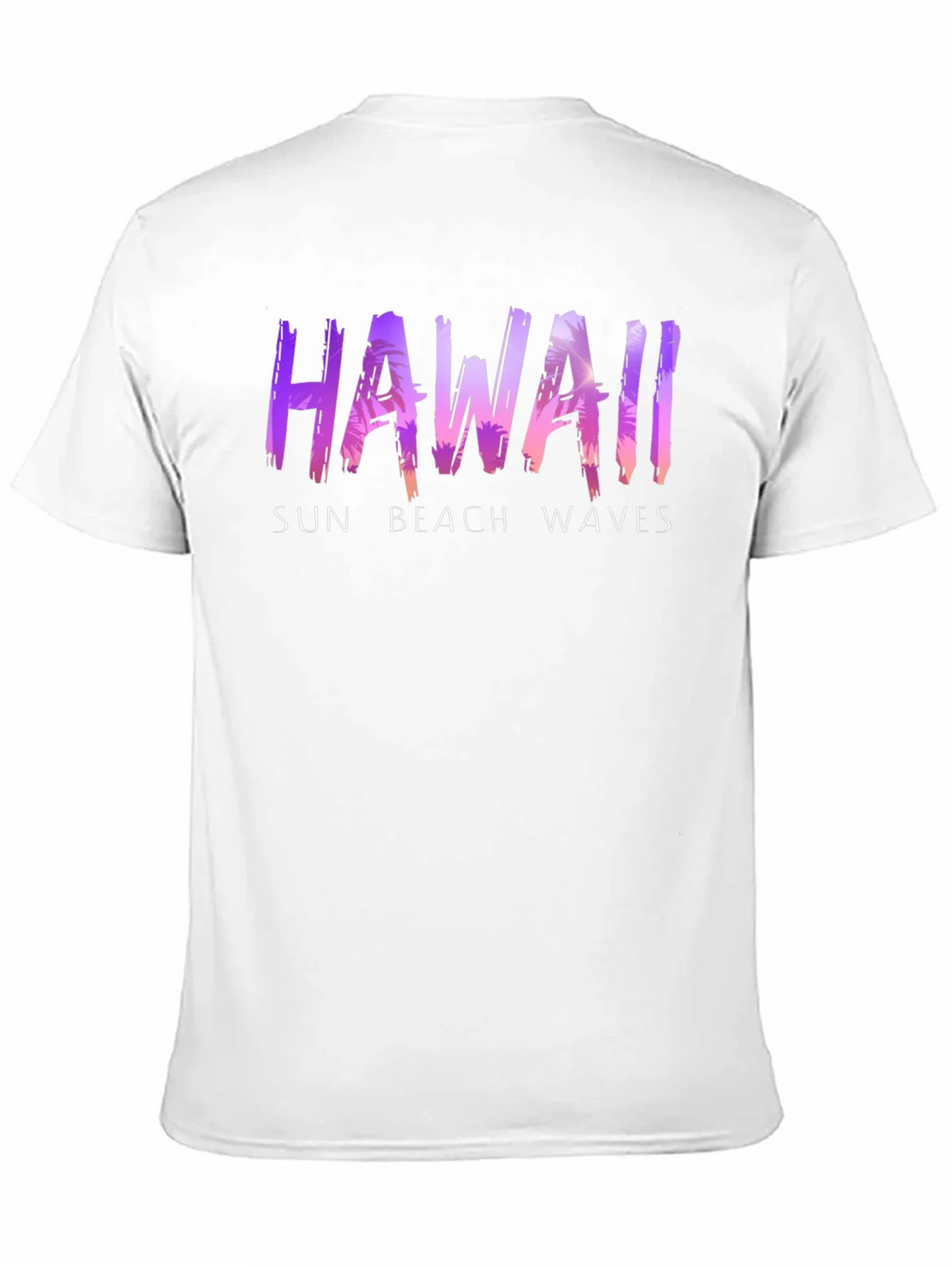 Hawaii Sun Beach Waves Graphic T-Shirt