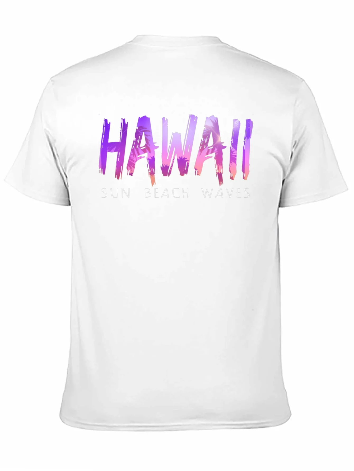 Hawaii Sun Beach Waves Graphic T-Shirt