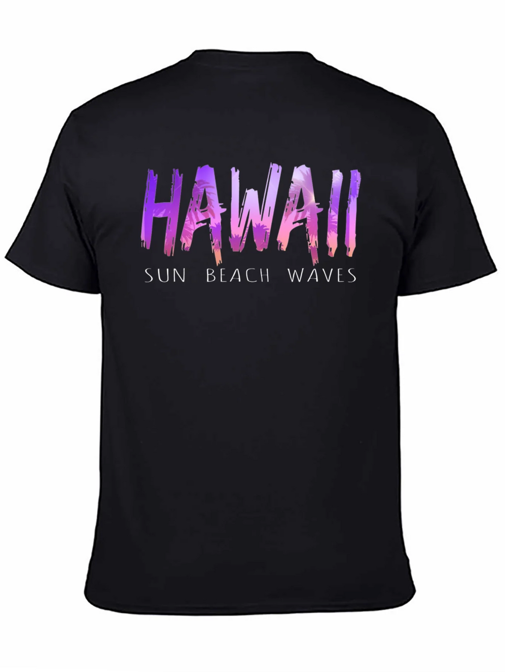 Hawaii Sun Beach Waves Graphic T-Shirt