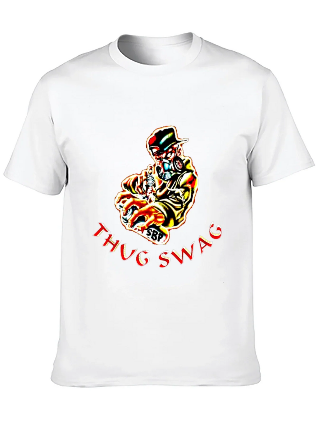 Thug Swag Black Graphic T-Shirt