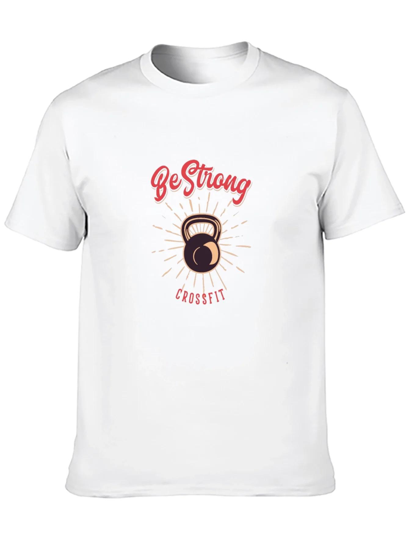 Be Strong CrossFit T-Shirt - Kettlebell Design