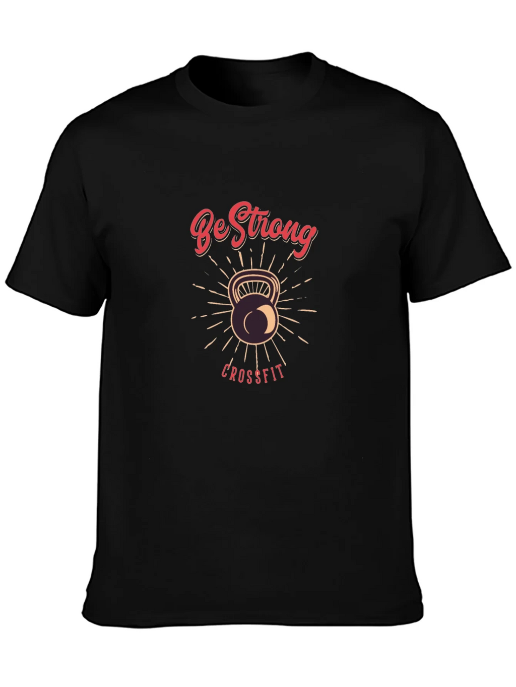 Be Strong CrossFit T-Shirt - Kettlebell Design