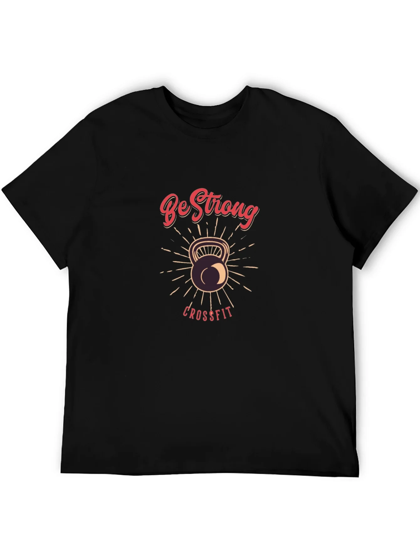Be Strong CrossFit T-Shirt - Kettlebell Design