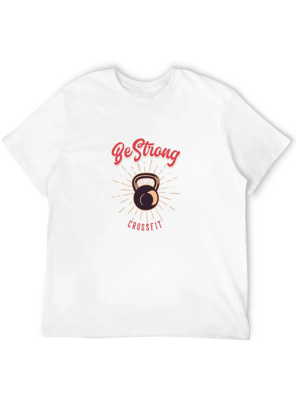 Be Strong CrossFit T-Shirt - Kettlebell Design