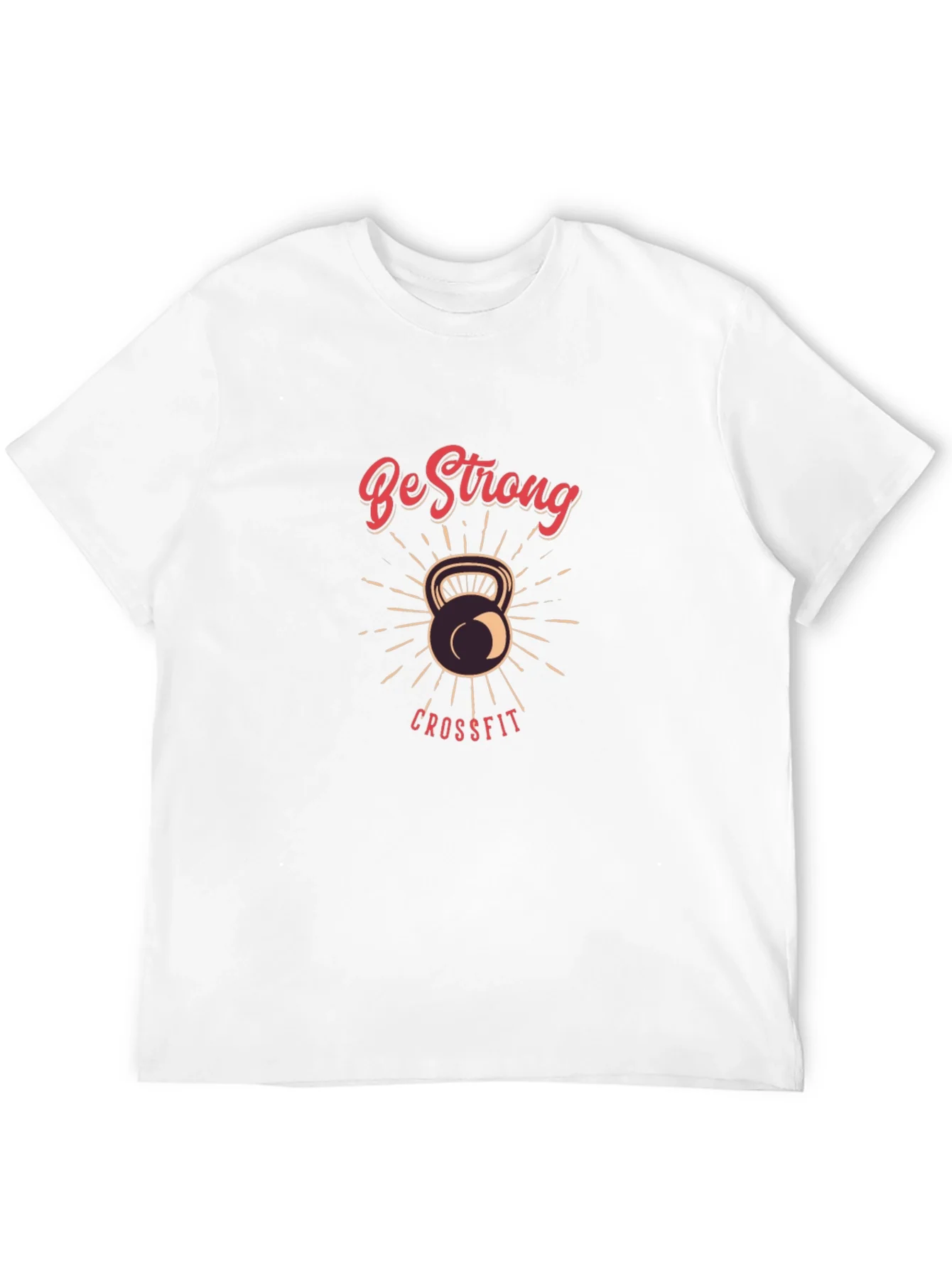 Be Strong CrossFit T-Shirt - Kettlebell Design