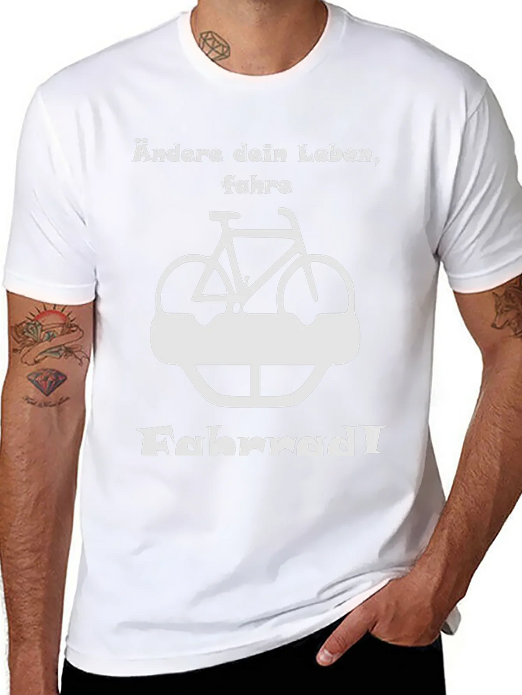 Ändere dein Leben Fahrrad T-Shirt