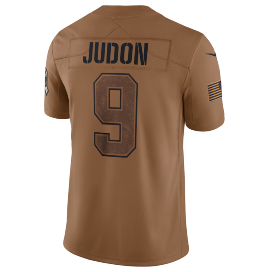 #9 Matthew Judon Player NE.Patriots Brown Salute To Service Limited Football Jerseys