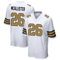 NO.Saints #26 Deuce McAllister Player White Alternate Game Football Jerseys