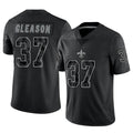 NO.Saints #37 Steve Gleason Player Black RFLCTV Limited Football Jerseys