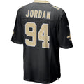 #94 Cameron Jordan Player NO.Saints Black Game Football Jerseys