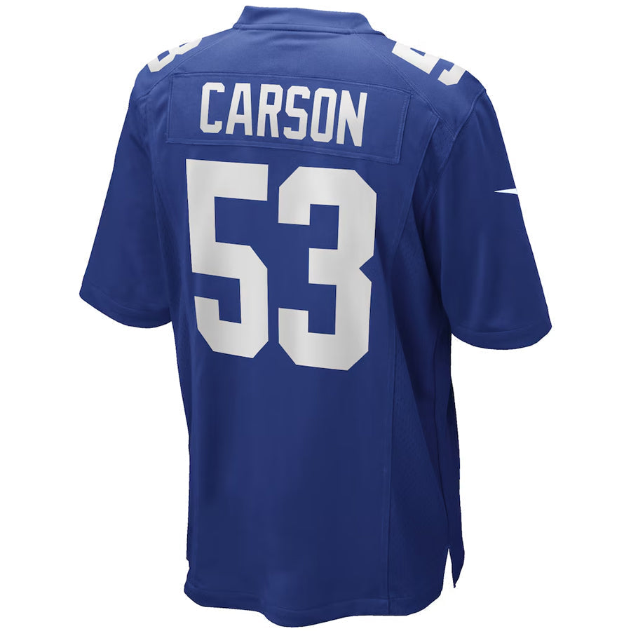 NY.Giants #53 Harry Carson Player Royal Game Football Jerseys