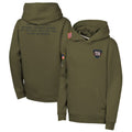 NY.Giants Player Olive Salute to Service Club Fleece Hoodie Football Jerseys
