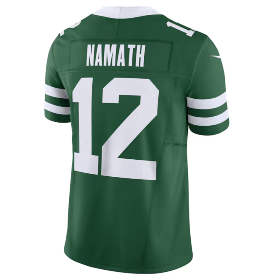 #12 Joe Namath Player NY.Jets Green Vapor F.U.S.E. Limited Football Jerseys