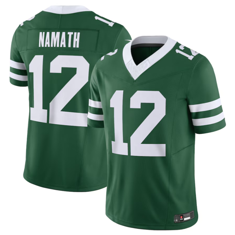 #12 Joe Namath Player NY.Jets Green Vapor F.U.S.E. Limited Football Jerseys