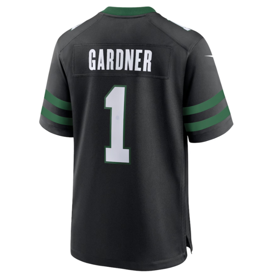#1 Ahmad Sauce Gardner Player NY.Jets Legacy Black Game Football Jerseys