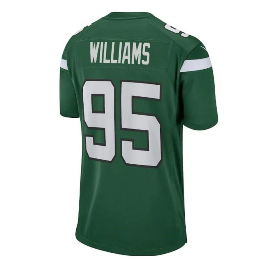 #95 Quinnen Williams Player NY.Jets Gotham Green Game Football Jerseys