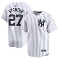 NY.Yankees #27 Giancarlo Stanton Player White Home Limited Baseball Jerseys