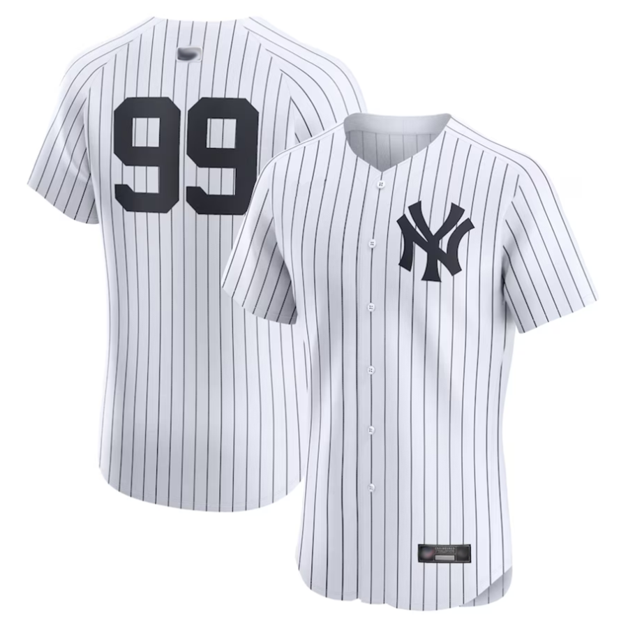 NY.Yankees #99 Aaron Judge Black White Home Elite Baseball Jerseys