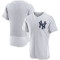NY.Yankees Blank Player White Home Replica Elite Baseball Jerseys
