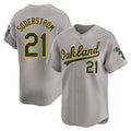 Athletics #21 Tyler Soderstrom Player Grey Home Limited Baseball Jerseys
