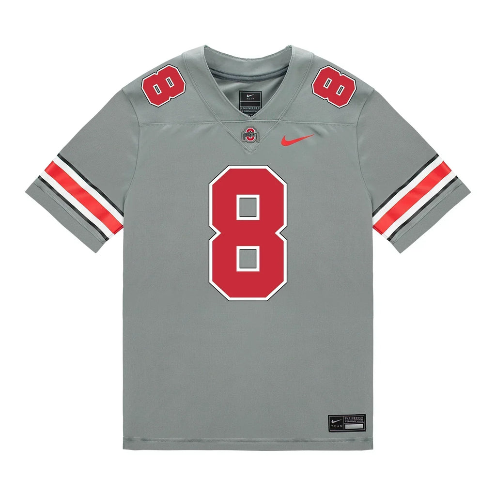Arvell Reese Ohio State Buckeyes Jersey – Grey