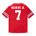 Jermaine Mathews Jr. Ohio State Buckeyes Jersey – Red