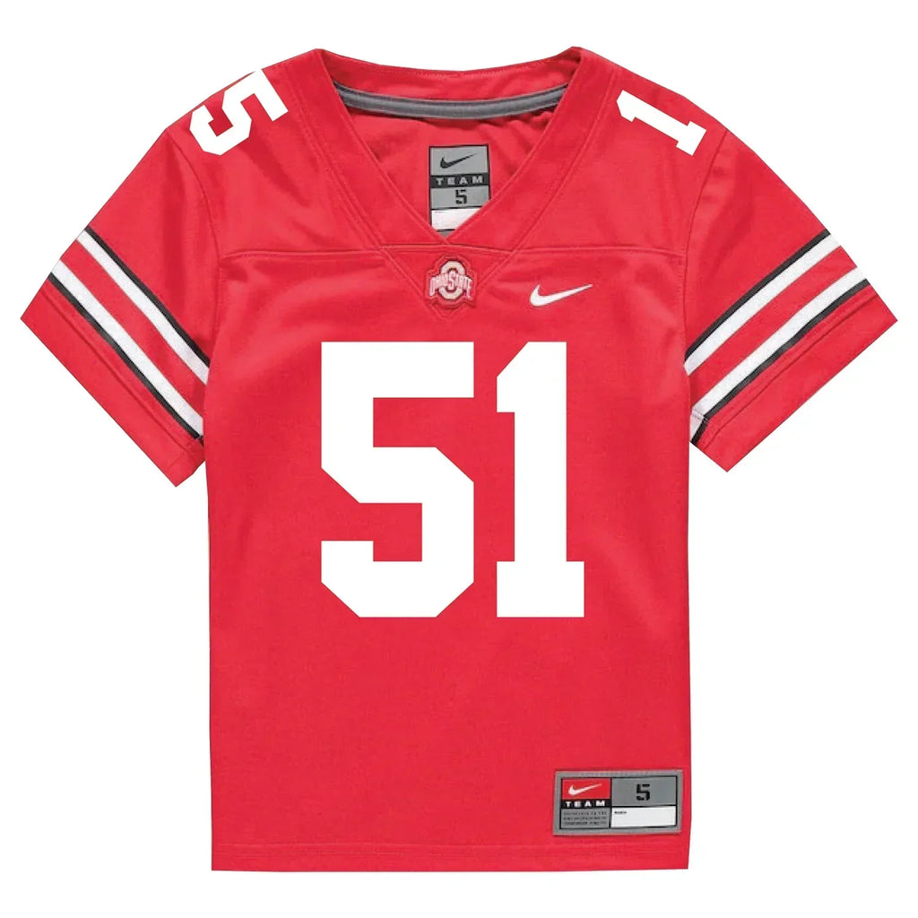 Luke Montgomery Ohio State Buckeyes Jersey – Red