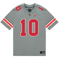 Julian Sayin Ohio State Buckeyes Jersey – Grey