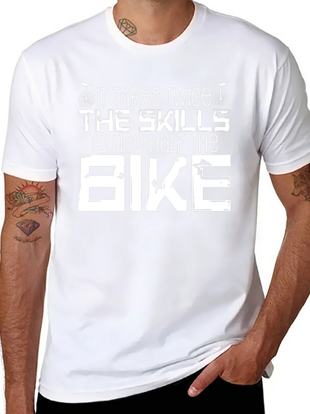 It Takes Twice The Skills Bike T-Shirt