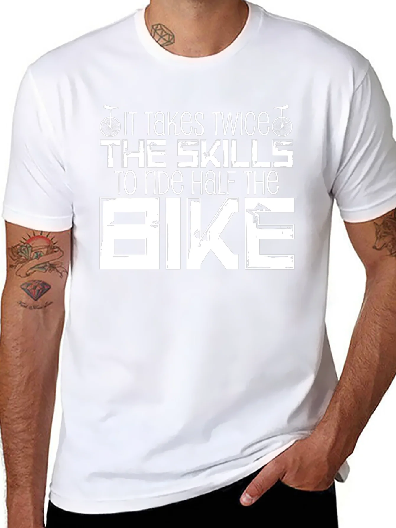 It Takes Twice The Skills Bike T-Shirt