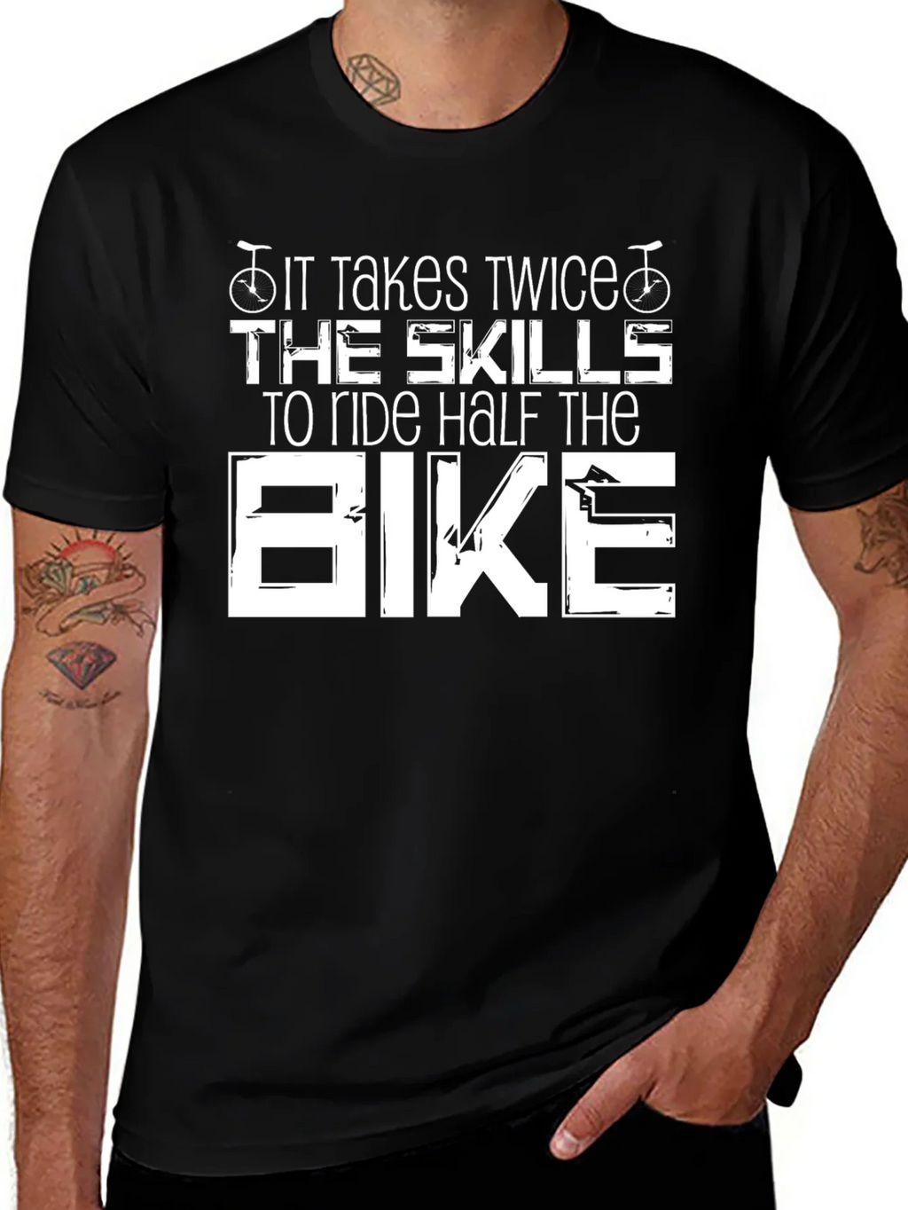 It Takes Twice The Skills Bike T-Shirt