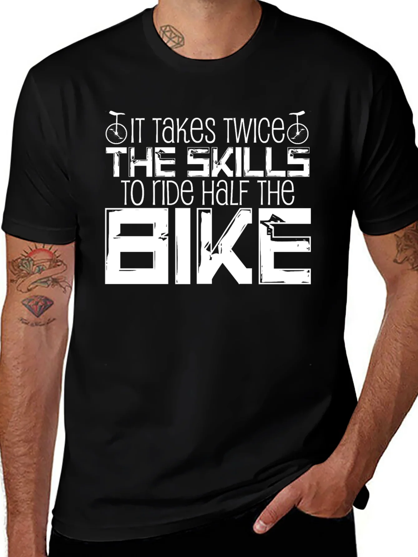 It Takes Twice The Skills Bike T-Shirt