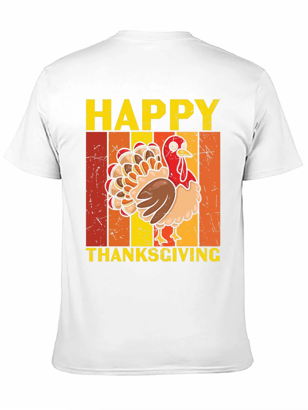 Happy Thanksgiving Turkey Graphic T-Shirt