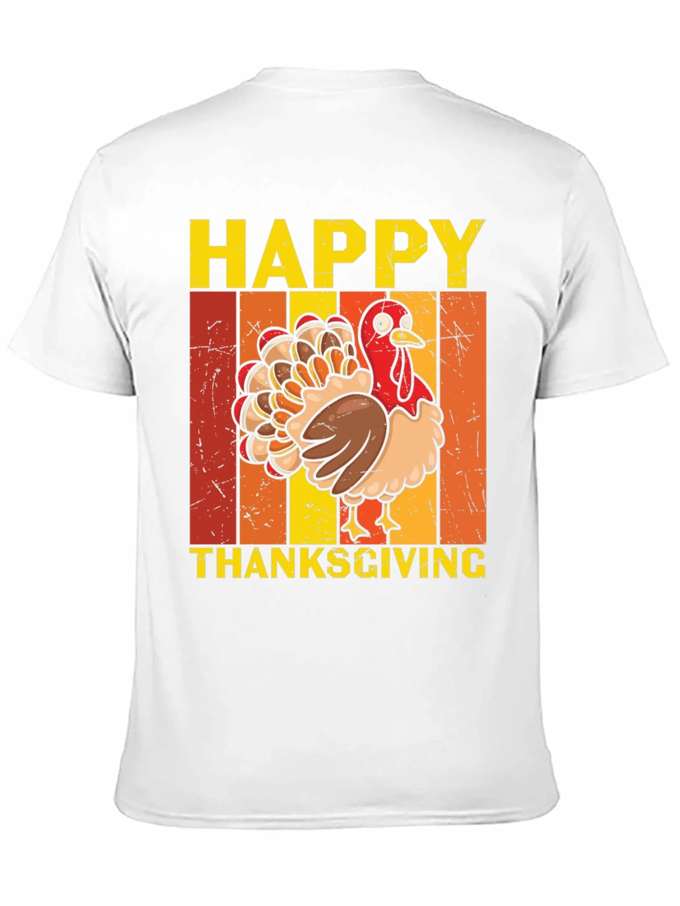 Happy Thanksgiving Turkey Graphic T-Shirt