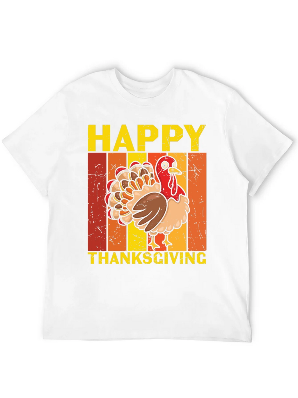 Happy Thanksgiving Turkey Graphic T-Shirt