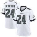 P.Eagles #24 Andrew Mukuba Player White Home Game Football Jerseys