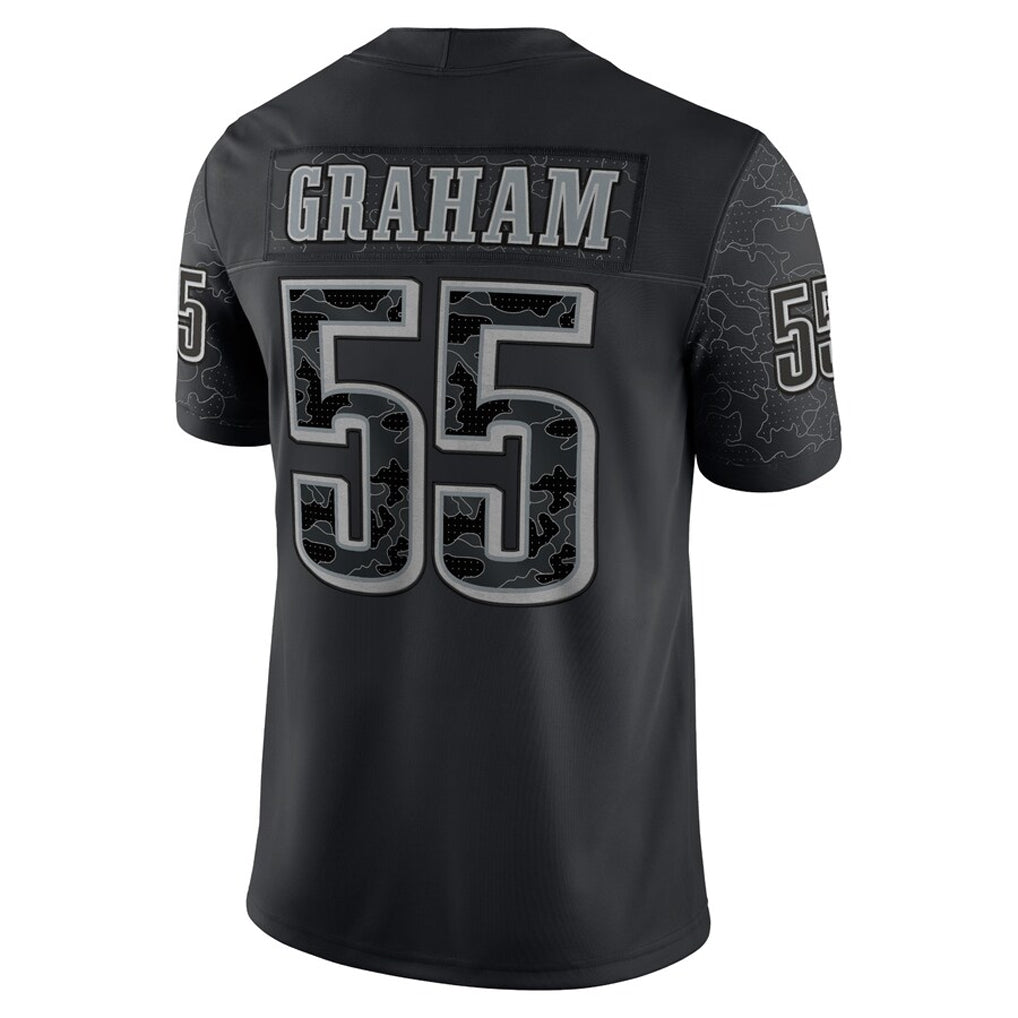 P.Eagles #55 Brandon Graham Player Black REFLECTIVE Limited Football Jerseys