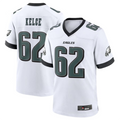 P.Eagles #62 Jason Kelce White White Game Jersey Stitched American Football Jerseys