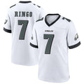 P.Eagles #7 Kelee Ringo Player White Home Game Football Jerseys
